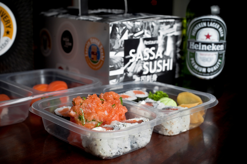 Combinado de sushi mais cerveja long neck por R$ 20,00