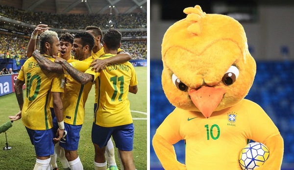 Novo mascote da Seleção Brasileira, Canarinho vira piada nas redes sociais: “Tatuou o 7×1 na alma”