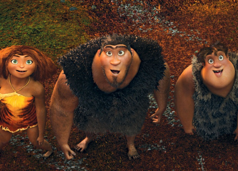 Os Croods: a trajetória de uma família do tempo das cavernas agrada a crianças e adultos