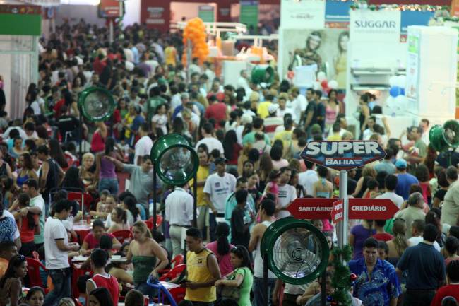 Super Casas Bahia, megaloja da rede montada no Pavilhão de Exposições do Anhembi