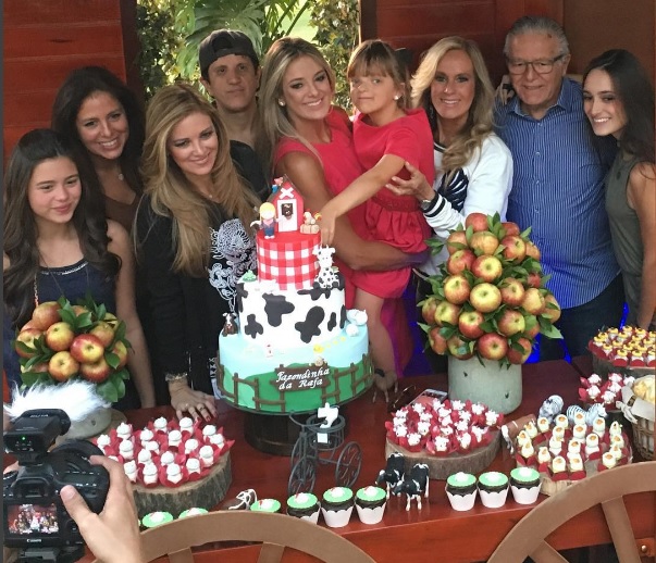 Filha de Ticiane Pinheiro e Roberto Justus comemora 7 anos