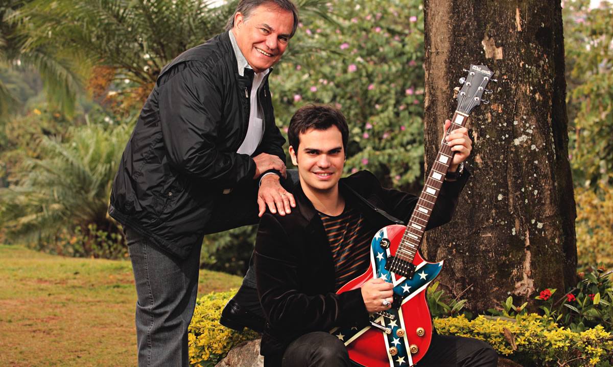 Ronnie com o filho Leo