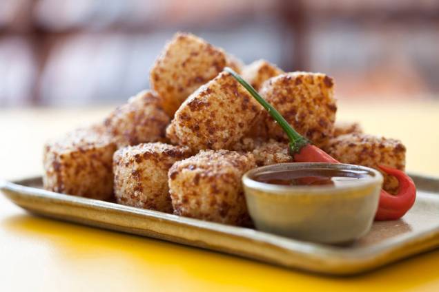 Dadinhos de tapioca (R$ 20,00), do Mocotó: vem dez unidades na porção Dadinhos de tapioca (R$ 20,00), do Mocotó: vem dez unidades na porção