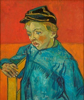masp1-van-gogh.jpeg O Escolar (O filho do carteiro - Gamin au Képi) , 1888