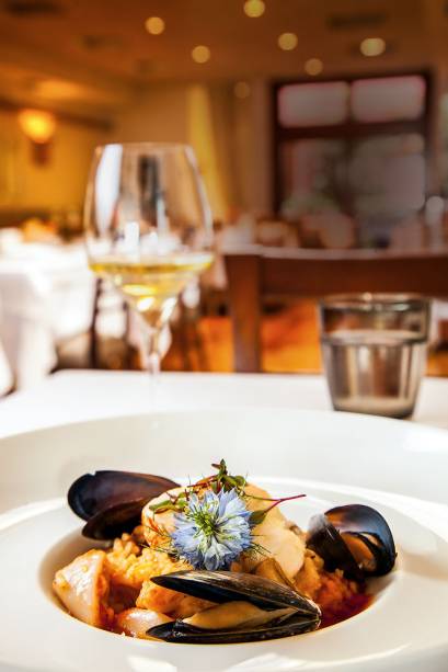 Vinheria Percussi: risoto de lagosta e frutos do mar na sequência Vinheria Percussi: risoto de lagosta e frutos do mar na sequência