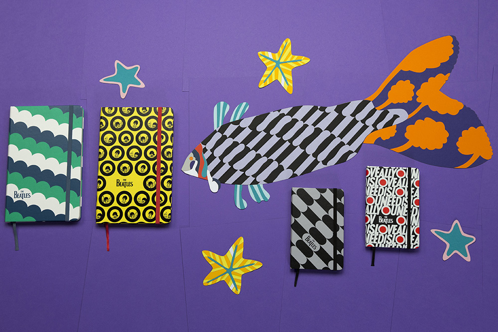 Moleskine lança cadernos e adesivos inspirados nos Beatles
