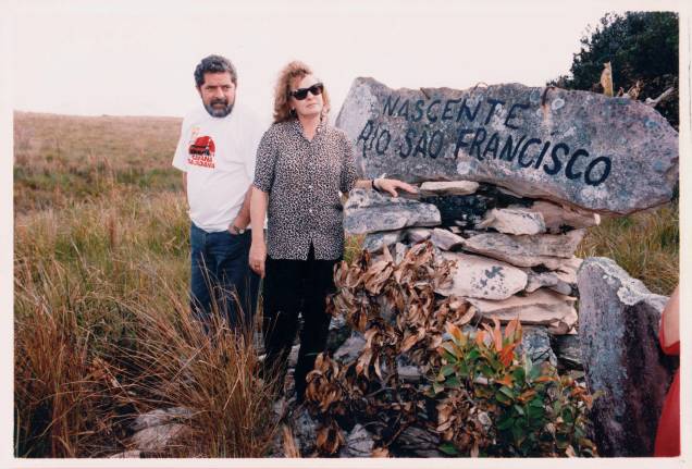 Lula e a esposa na nascente do Rio São Francisco durante a Caravana da Cidadania (Foto: Acervo Pessoal) Lula e a esposa na nascente do Rio São Francisco durante a Caravana da Cidadania (Foto: Acervo Pessoal)