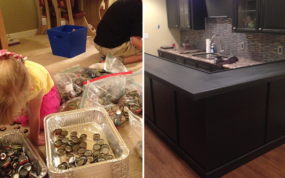 Homem usa “lixo” para decorar a cozinha de maneira inovadora