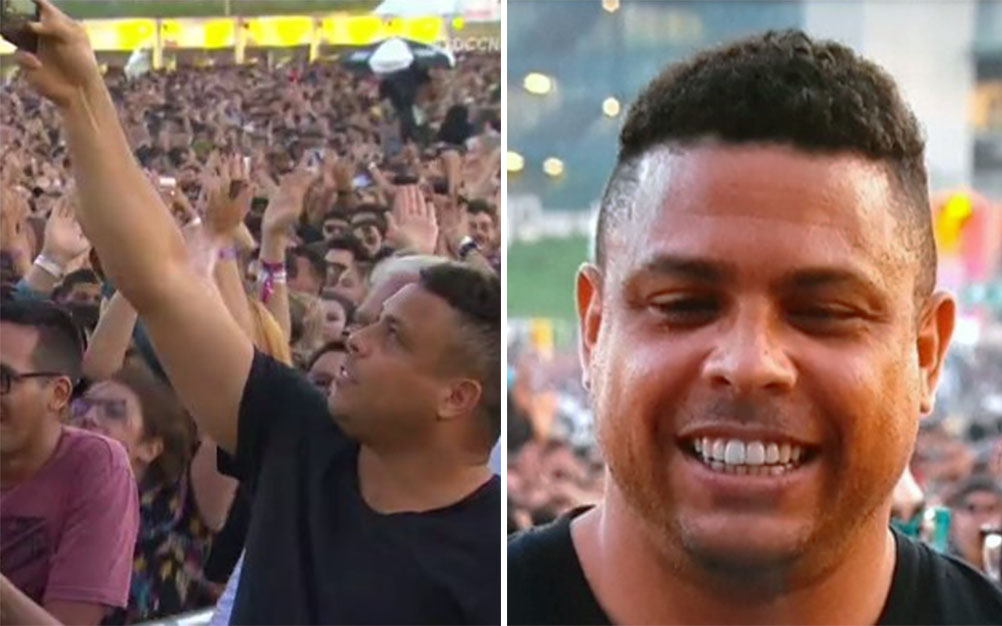 Ronaldo “Fenômeno” é flagrado em show inusitado no Lollapalooza