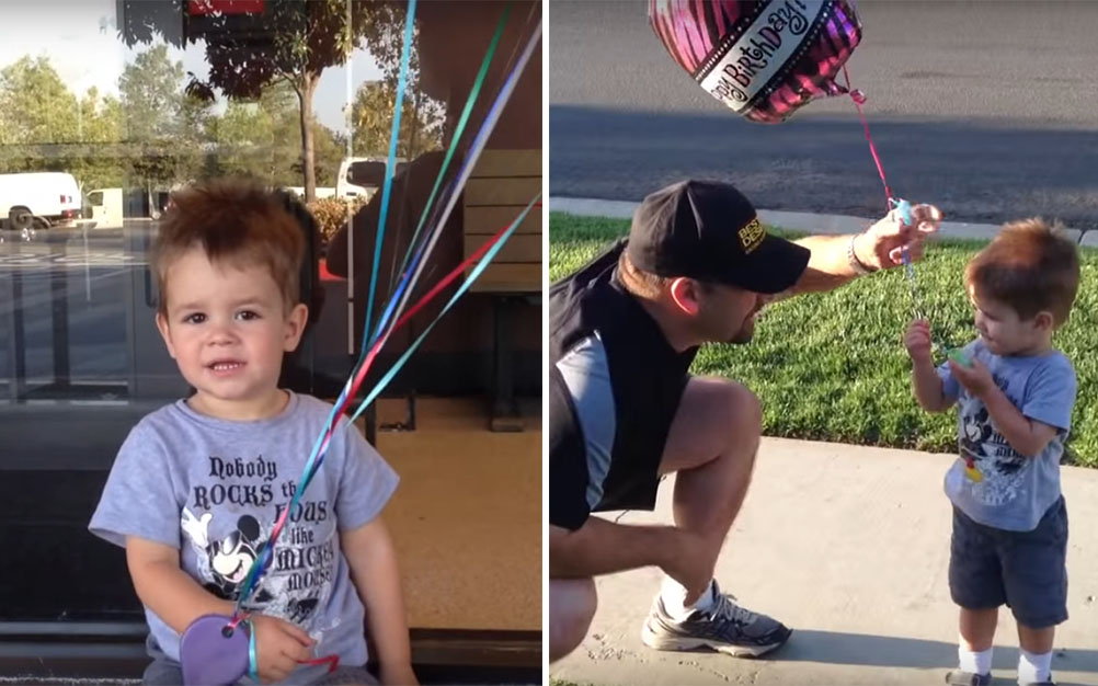 Com criatividade, pai ajuda filho a se despedir de chupeta