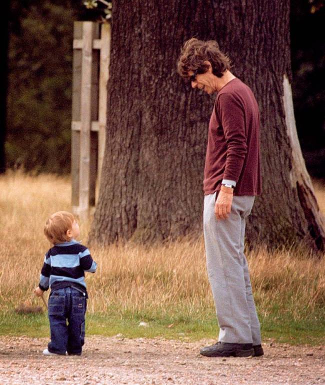 Mick Jagger and Luciana Gimenez Morad with their baby son Lucas out together for the first time, Richmond Park, Surrey, Britain – Sep 2000