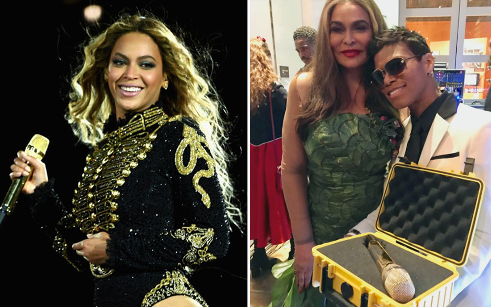 Fã investe milhares de dólares em microfone usado por Beyoncé