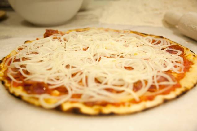 Pizza de calabresa: sugestão da Sala Vip Pizza de calabresa: sugestão da Sala Vip