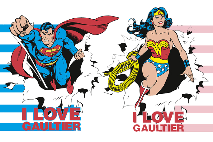 Mulher Maravilha e Super Homem ganham perfumes Jean Paul Gaultier