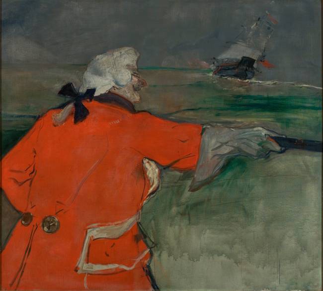 Toulouse-Lautrec_Paul Viaud em almirante do século XVIII (O almirante Viaud)