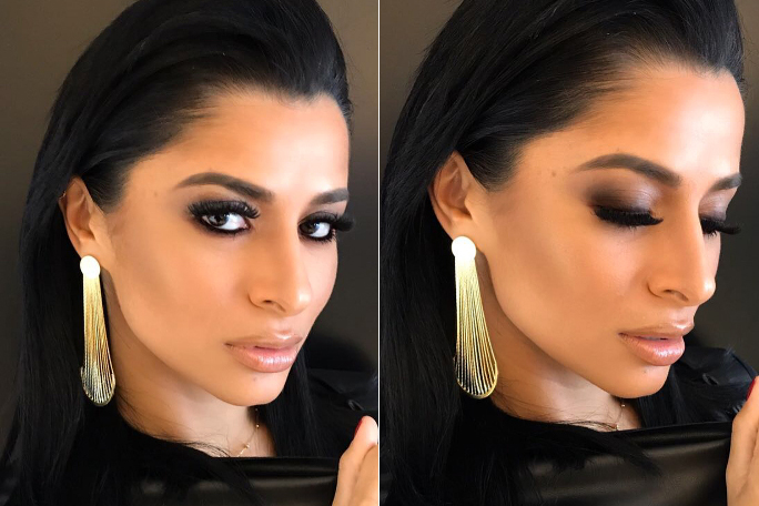 Maquiagem com olhos destacados dá tom sexy à produção