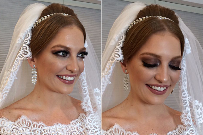 Noivas podem abusar de tons escuros na maquiagem