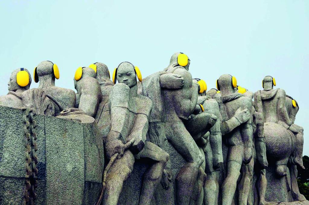 O Monumento às Bandeiras no Ibirapuera