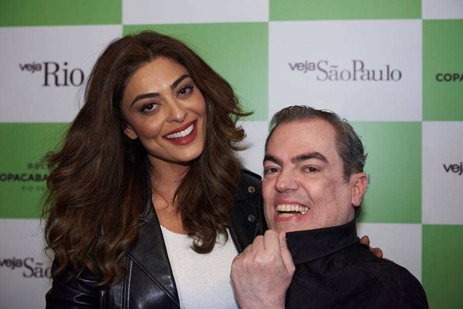 Juliana Paes e Marco Antonio Biaggi: ele a penteou para o ensaio de Playboy, logo quando a atriz despontou para a fama, em 2004