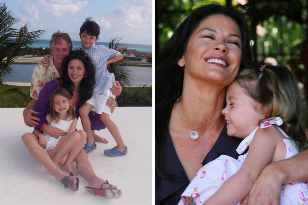 Filha caçula de Catherine Zeta-Jones faz sucesso no Instagram