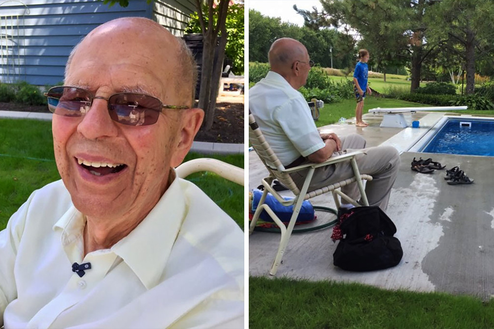 Homem constrói piscina para crianças após morte da mulher