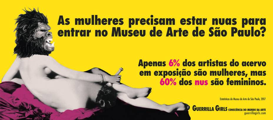 A exposição Guerrilla Girls A exposição Guerrilla Girls