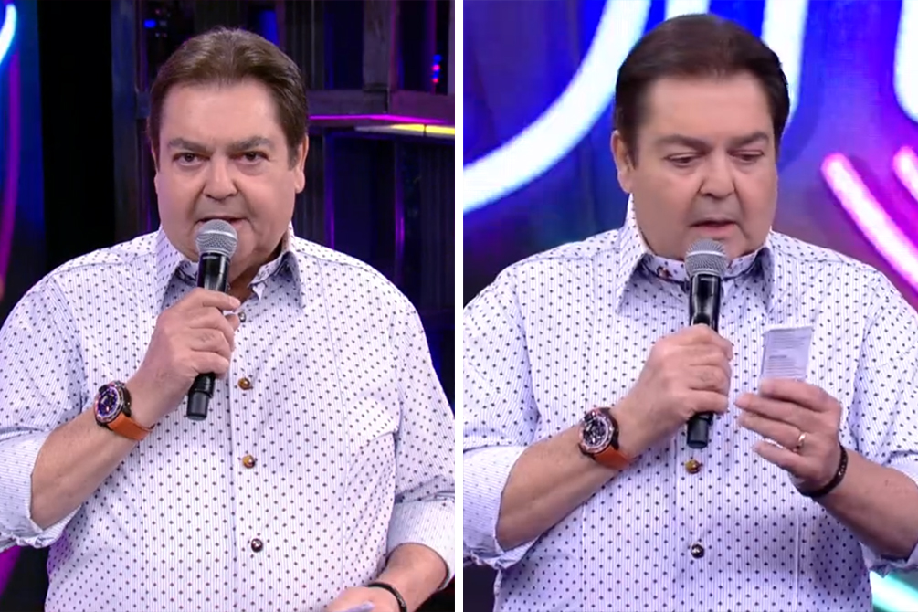 Fausto Silva dá bronca na equipe do “Domingão do Faustão”