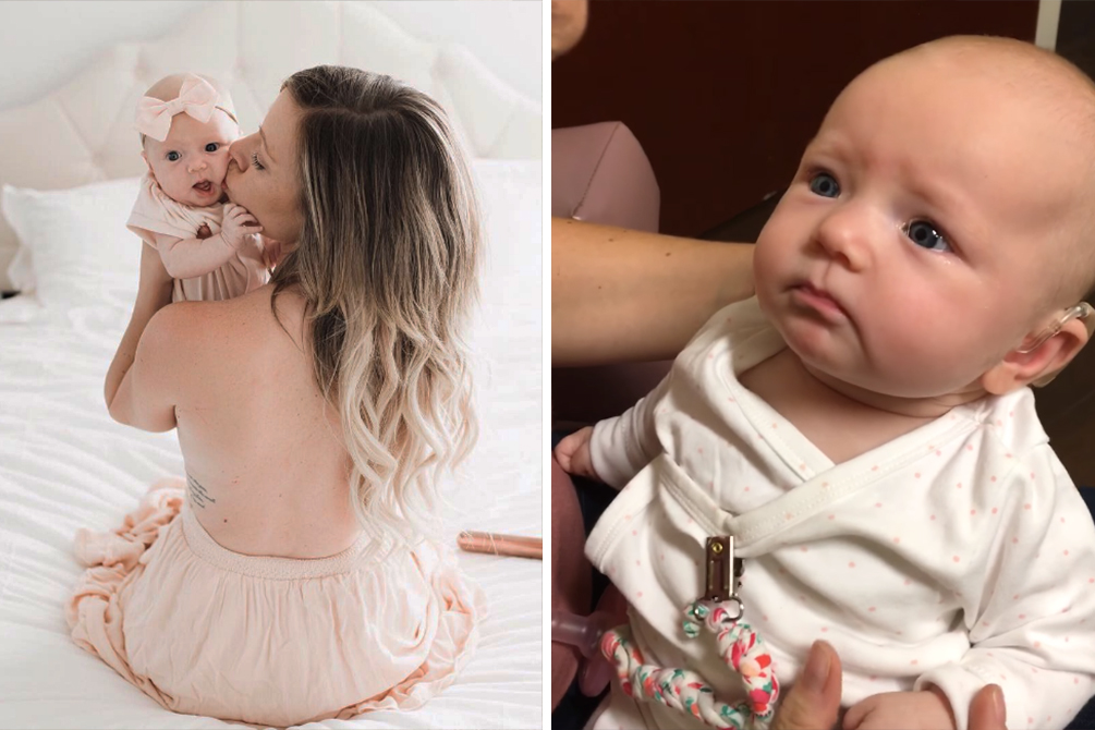 Reação de bebê ao ouvir a mãe pela primeira vez emociona