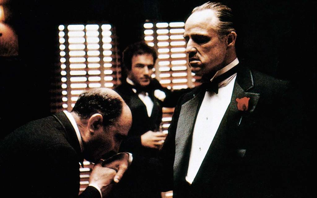 Marlon Brando no filme “O Poderoso Chefão”, de Francis Ford Coppola.