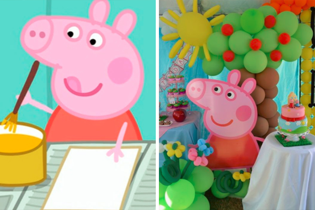 Mulher encomenda bolo da Peppa Pig e recebe decoração inesperada