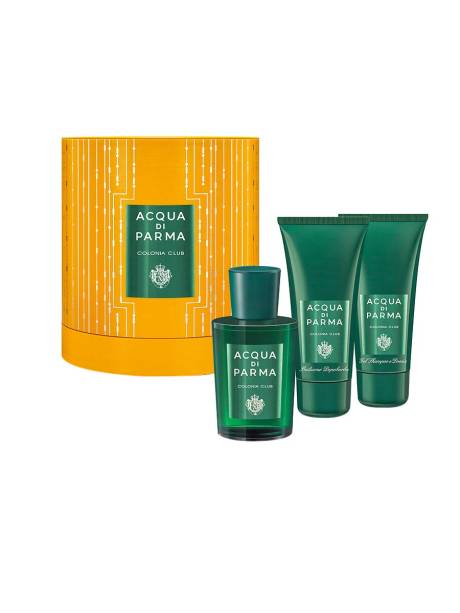 Kit com colônia, xampu e pós-barba Acqua di Parma, R$ 620,00. MG Hair.