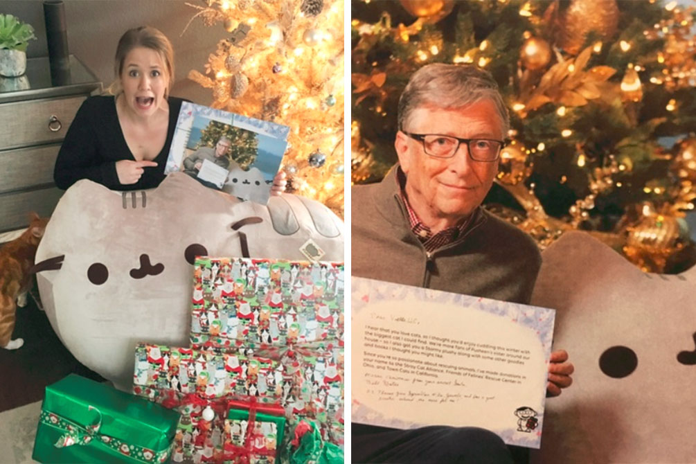 Mulher descobre que seu amigo secreto é o bilionário Bill Gates