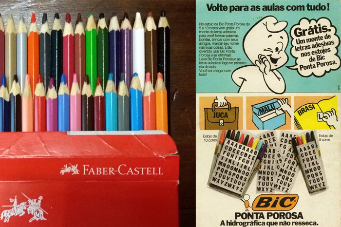 Materiais escolares que faziam sucesso nas décadas passadas