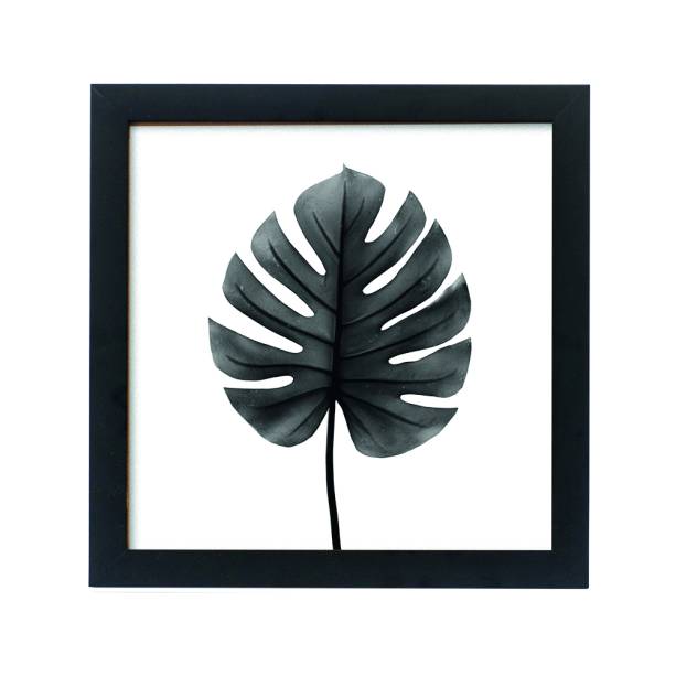 •	Quadro Monstera Black, de MDF com borda natural, no tamanho 20 x 20 cm. Decohouse - R$ 39,90. Uma sugestão da MINHA CASA. Preço pesquisado em novembro/17