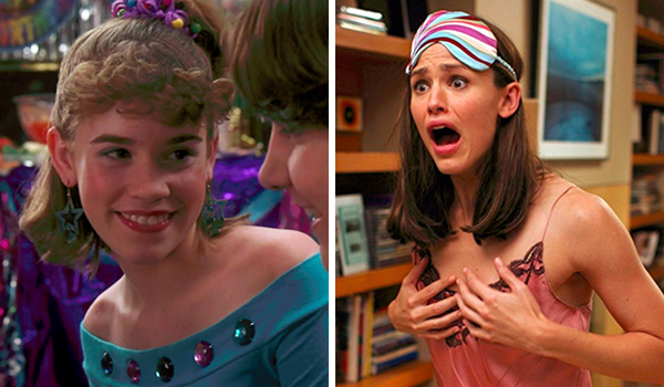 antes-depois-de-repente-30-02 Atrizes de De Repente 30, intérpretes da personagem Jenna Rink em duas cenas: uma jovem e outra adulta