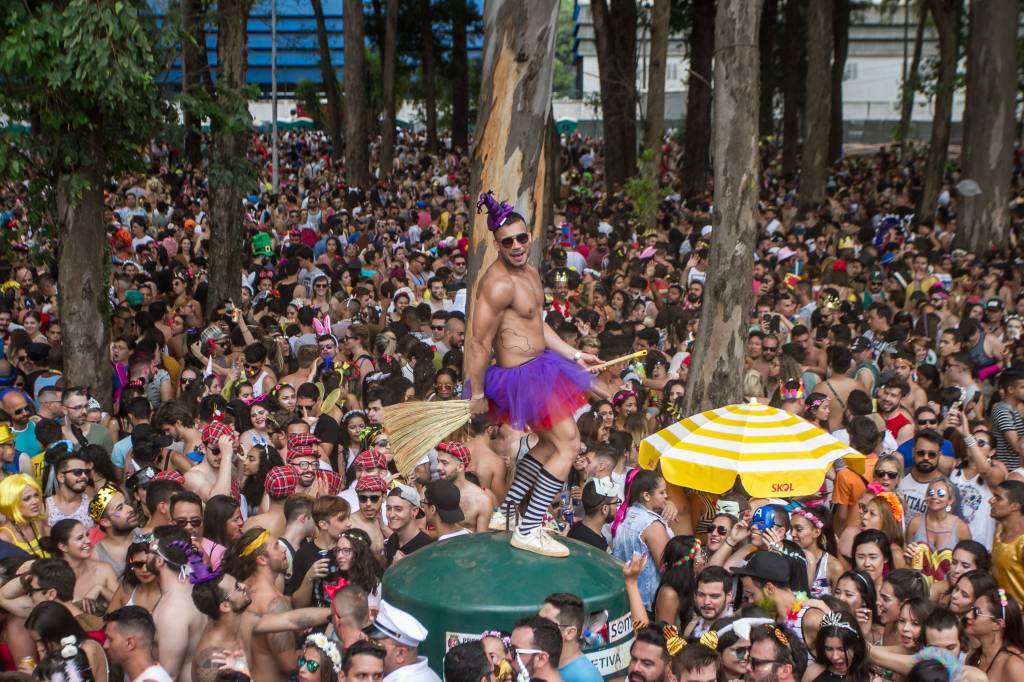 Bloco Agrada Gregos arrasta multidão para o Ibirapuera