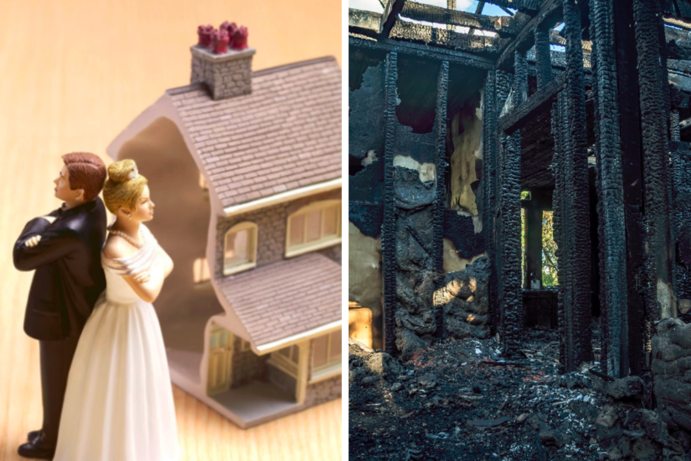 Homem incendeia a própria casa para não entregá-la à ex-mulher