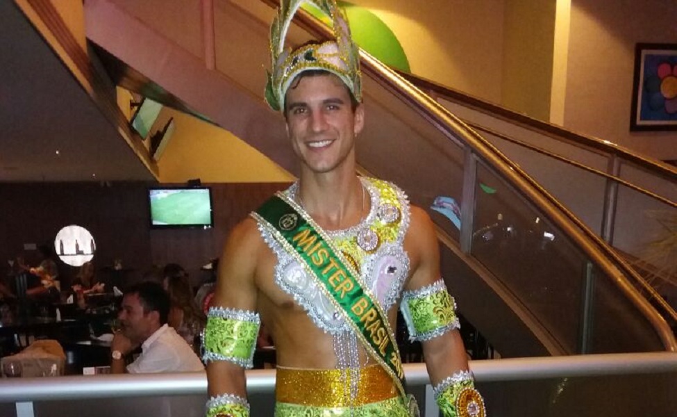 Bruno Poczinek, policial e Mister Brasil, estreia na avenida hoje