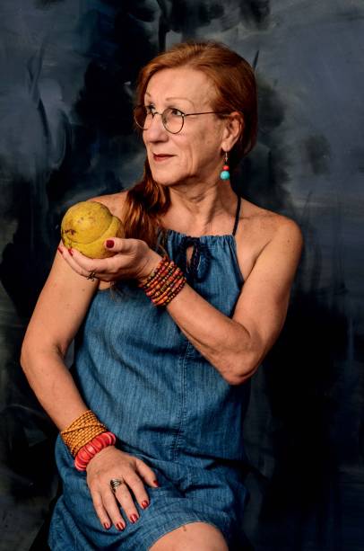 A cartunista Laerte em foto feita por Vania Toledo