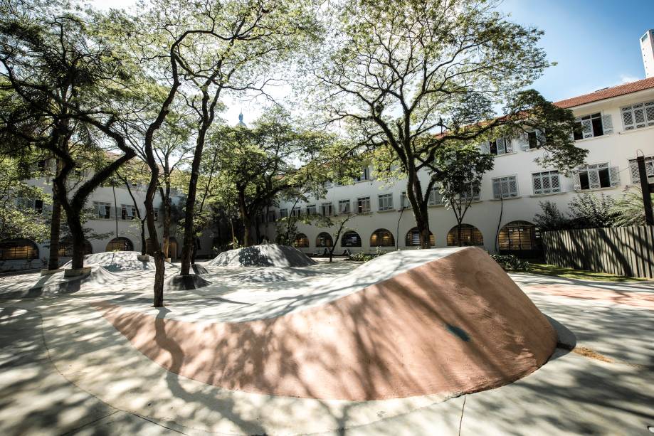 Pista de skate: um dos locais favoritos dos estudantes