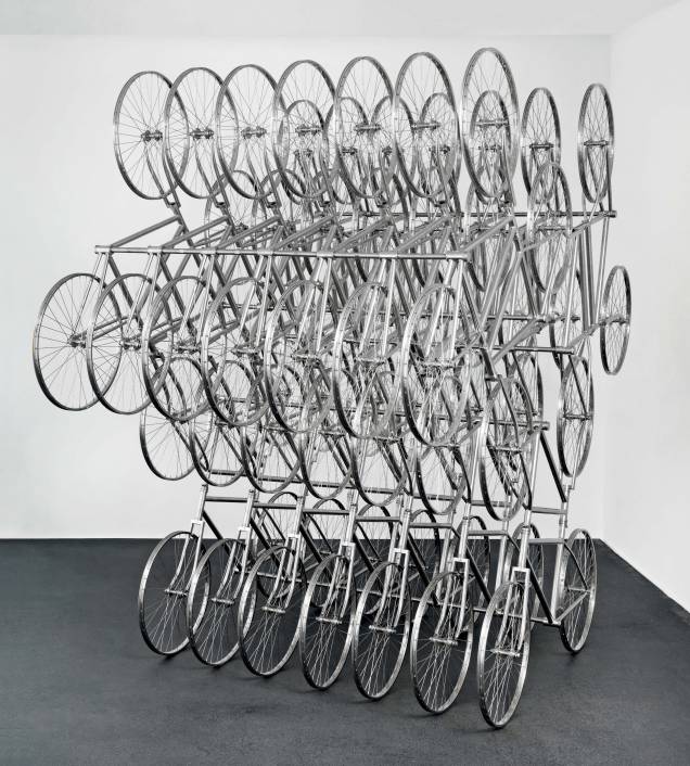 Bicicletas de aço inoxidável: criação do chinês Ai Weiwei, um dos destaques da neugerriemschneider Bicicletas de aço inoxidável: criação do chinês Ai Weiwei, um dos destaques da neugerriemschneider