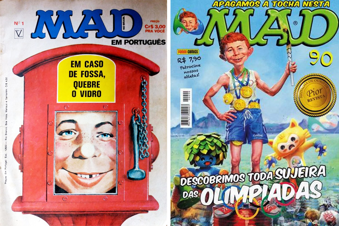 Vinte capas sensacionais da edição brasileira da revista MAD
