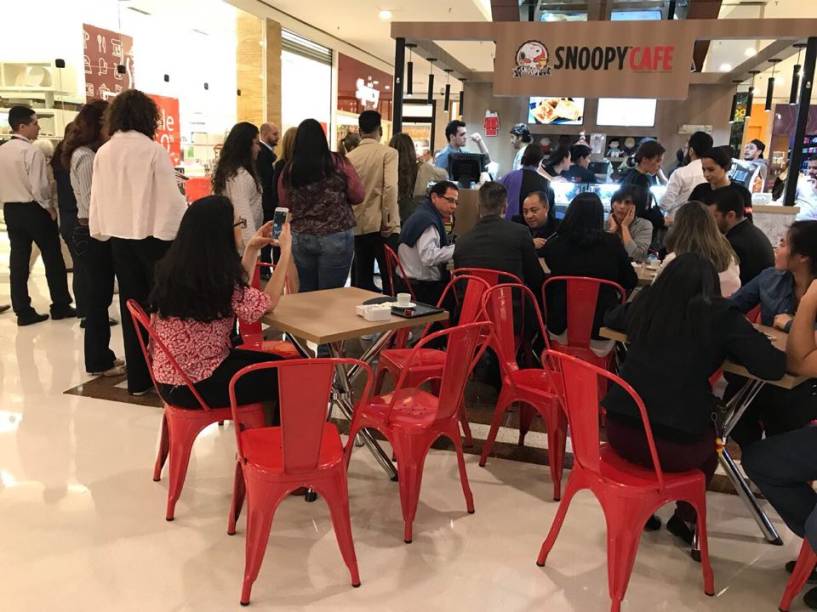 Quiosque do Snoopy Café no MorumbiShopping