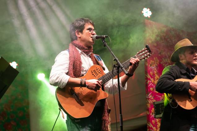 Claudio Lacerda foi uma das atrações musicais do arraial Claudio Lacerda foi uma das atrações musicais do arraial