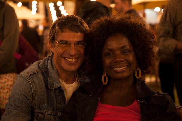 O chef Olivier Anquier também pôde curtir a festa com a esposa, a atriz Adriana Alves O chef Olivier Anquier também pôde curtir a festa com a esposa, a atriz Adriana Alves