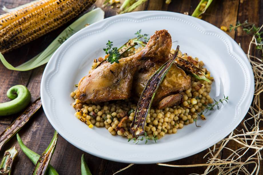 Galinha caipira: um dos pratos que farão parte do menu Galinha caipira: um dos pratos que farão parte do menu