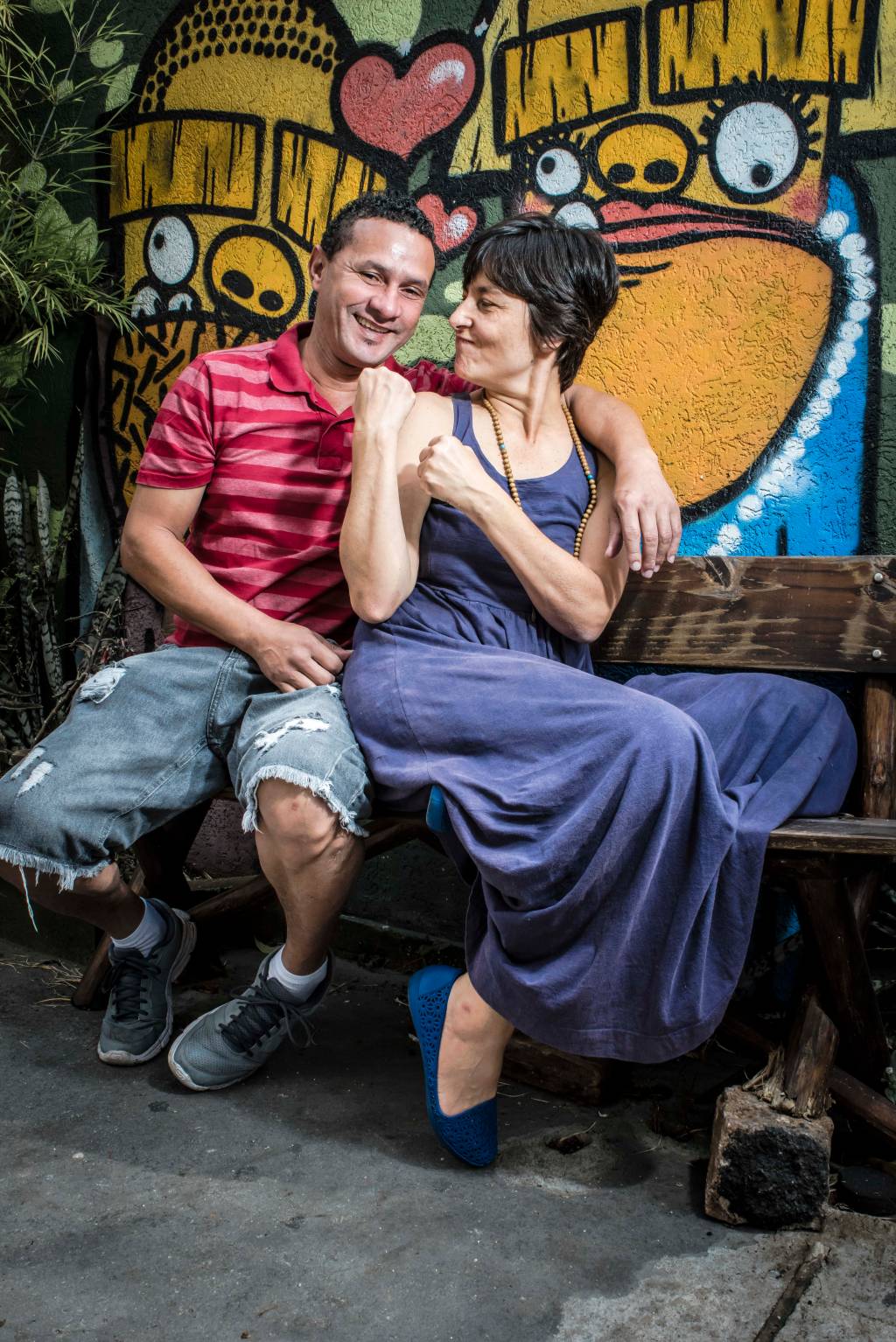 Soninha Francine vereadora e Paulo Sérgio morador de rua Soninha Francine vereadora e Paulo Sérgio morador de rua