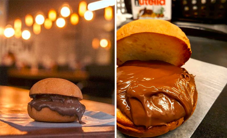 Um hambúrguer de Nutella escondidinho na Avenida Paulista