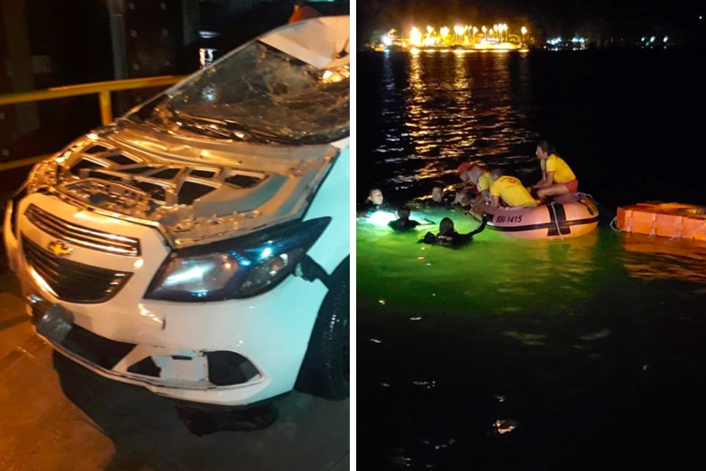 Marinha e polícia investigam acidente com avô e neto em balsa de Bertioga