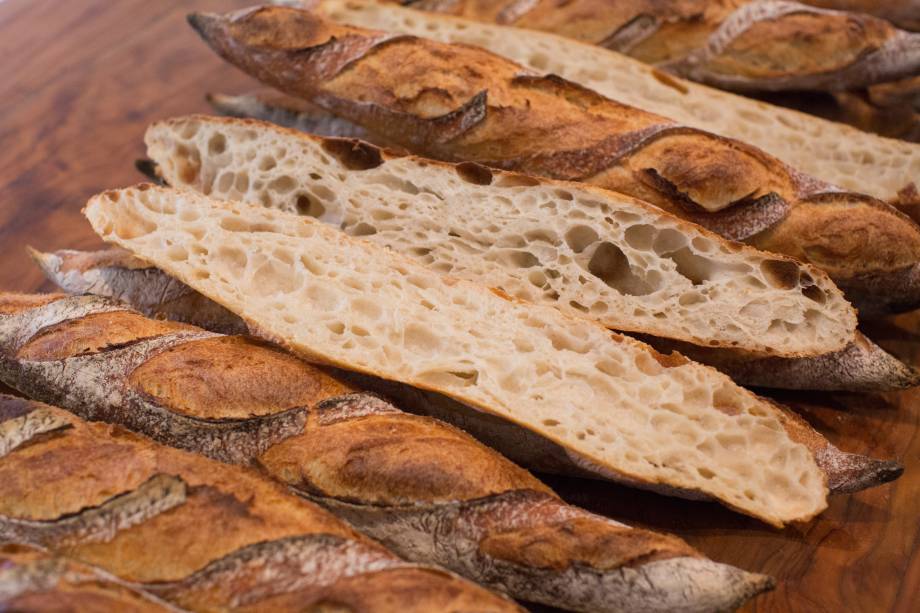Baguete tradicional: bem crocante